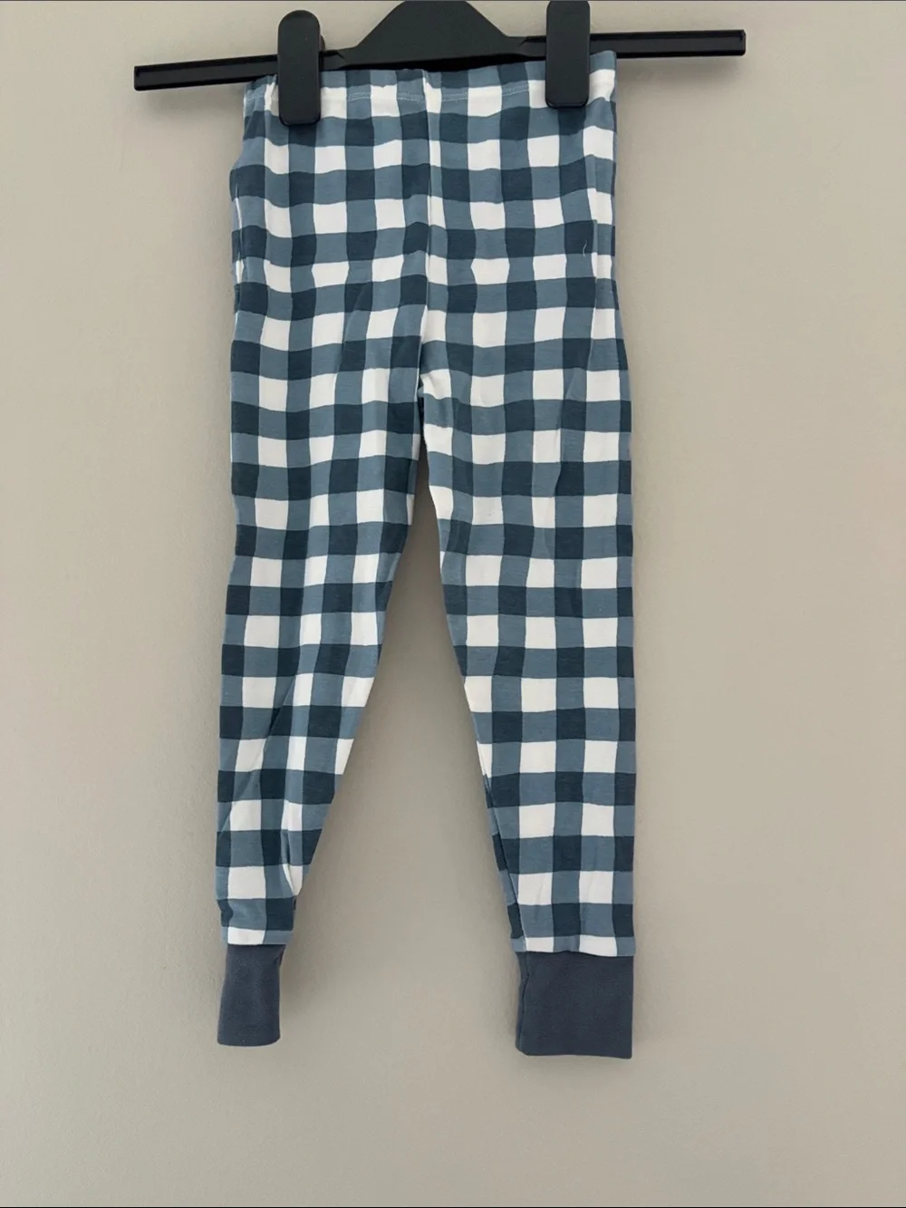 Honest Baby Blue Plaid Cotton Pajama Set 4T